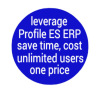 Round Icon Indicating a Modified Profile ES ERP